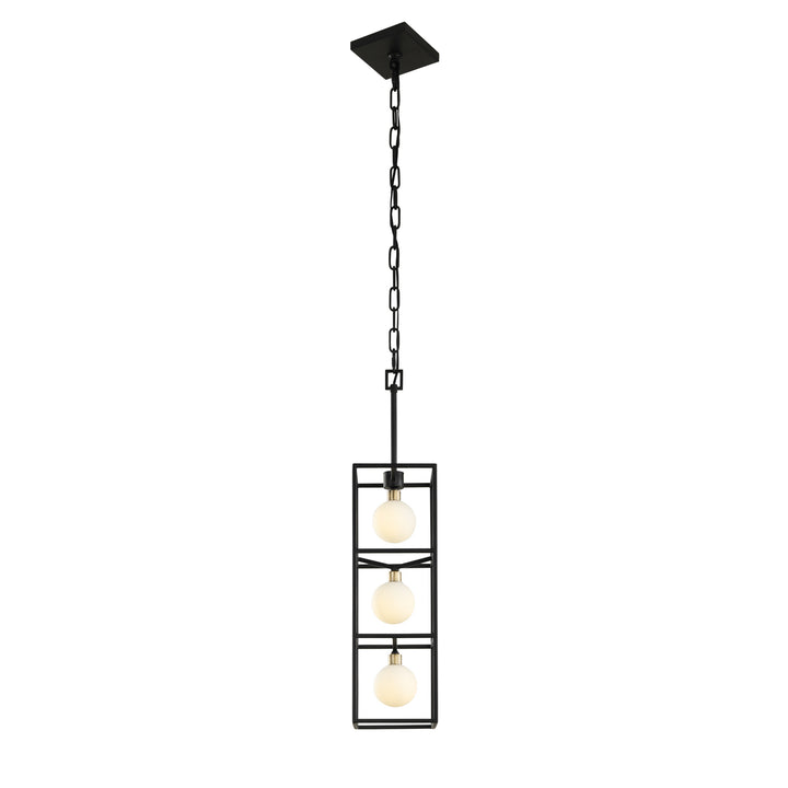 Varaluz Plaza 325F03CBHG Pendant Light - Carbon/Havana Gold