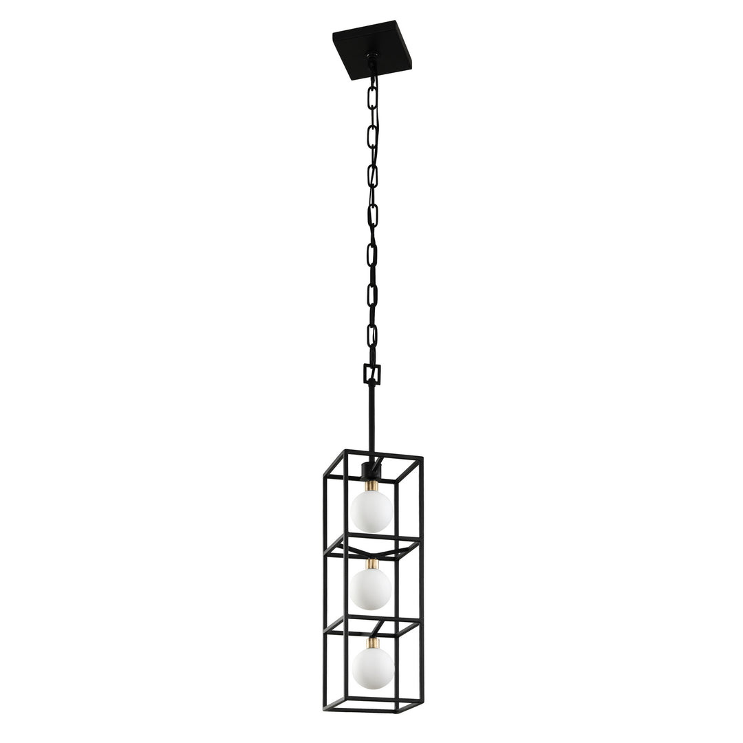 Varaluz Plaza 325F03CBHG Pendant Light - Carbon/Havana Gold