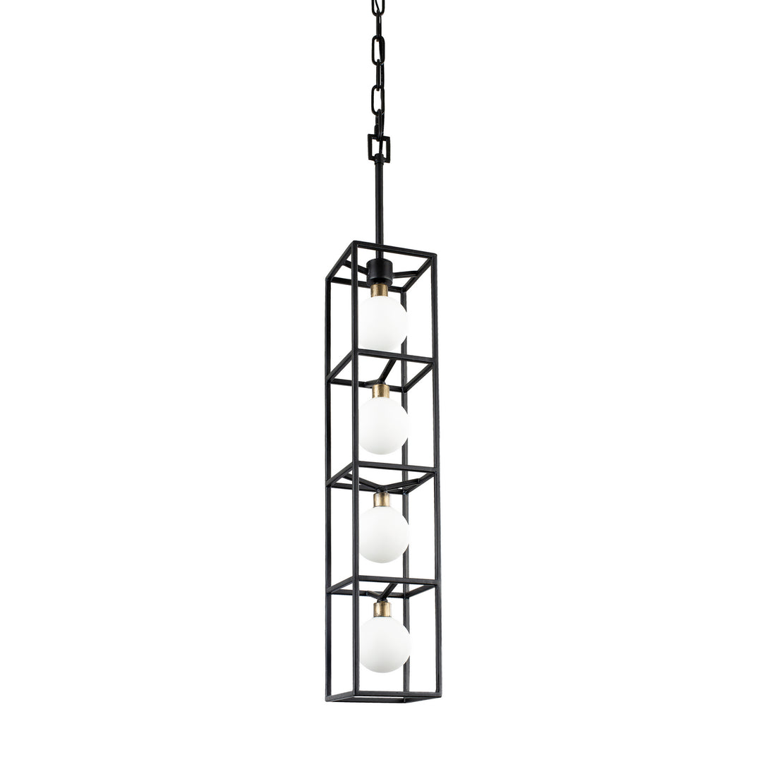 Varaluz Plaza 325F04CBHG Pendant Light - Carbon/Havana Gold