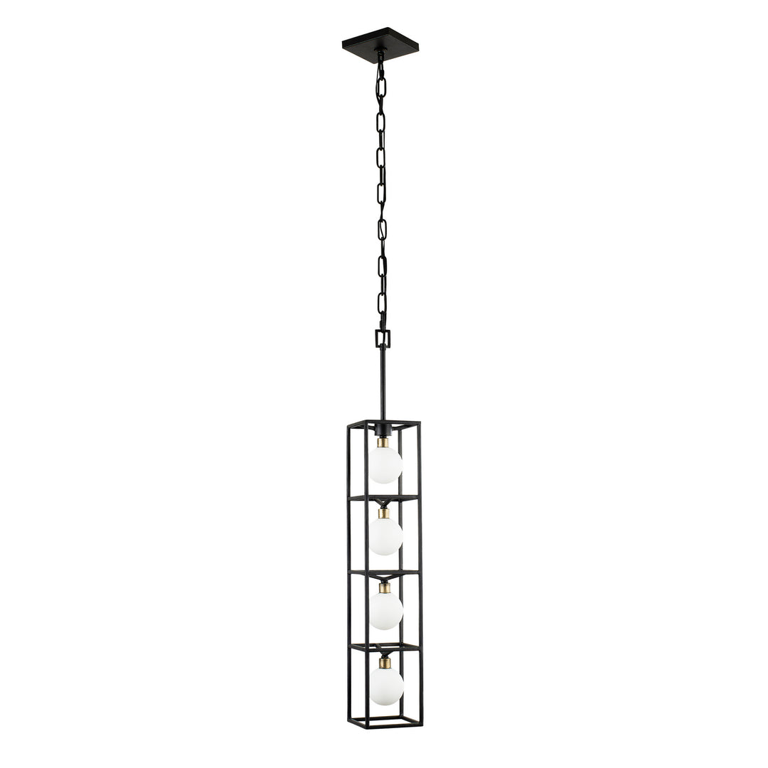 Varaluz Plaza 325F04CBHG Pendant Light - Carbon/Havana Gold