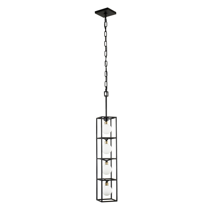 Varaluz Plaza 325F04CBHG Pendant Light - Carbon/Havana Gold