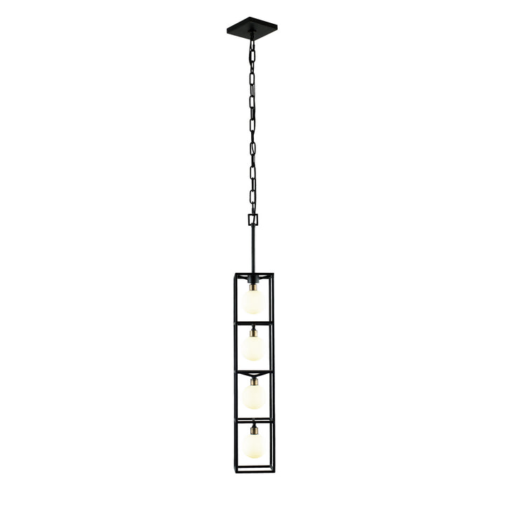 Varaluz Plaza 325F04CBHG Pendant Light - Carbon/Havana Gold