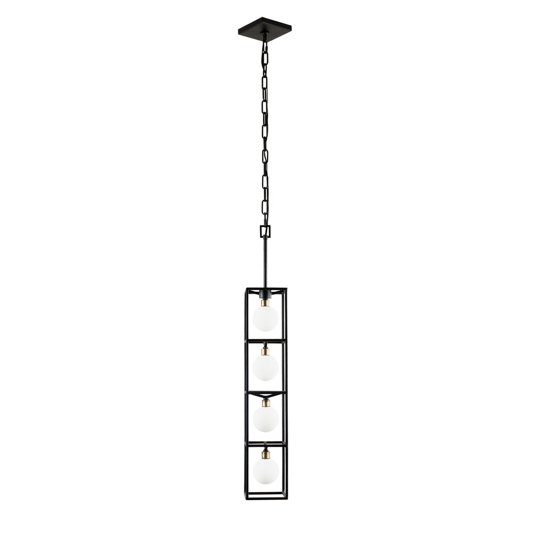 Varaluz Plaza 325F04CBHG Pendant Light - Carbon/Havana Gold
