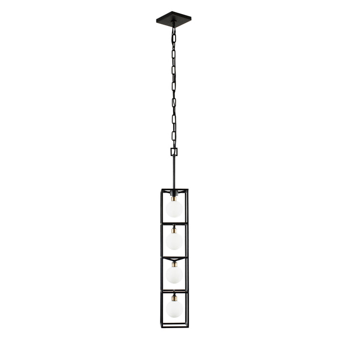Varaluz Plaza 325F04CBHG Pendant Light - Carbon/Havana Gold