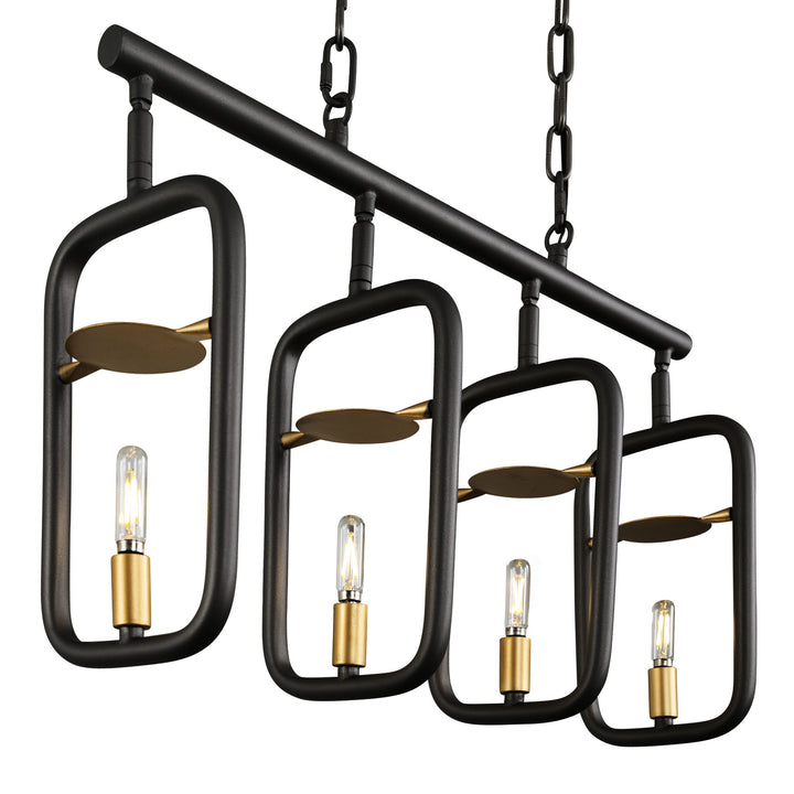 Varaluz Bar None 327N04AGRB Pendant Light - Aged Gold/Rustic Bronze