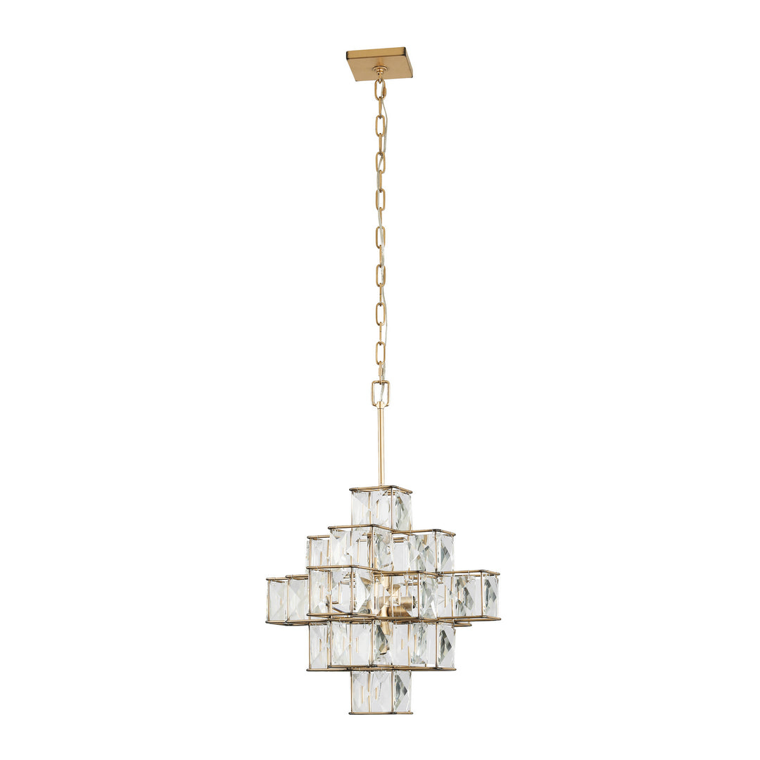 Varaluz Cubic 329P06CG Chandelier Light - Calypso Gold