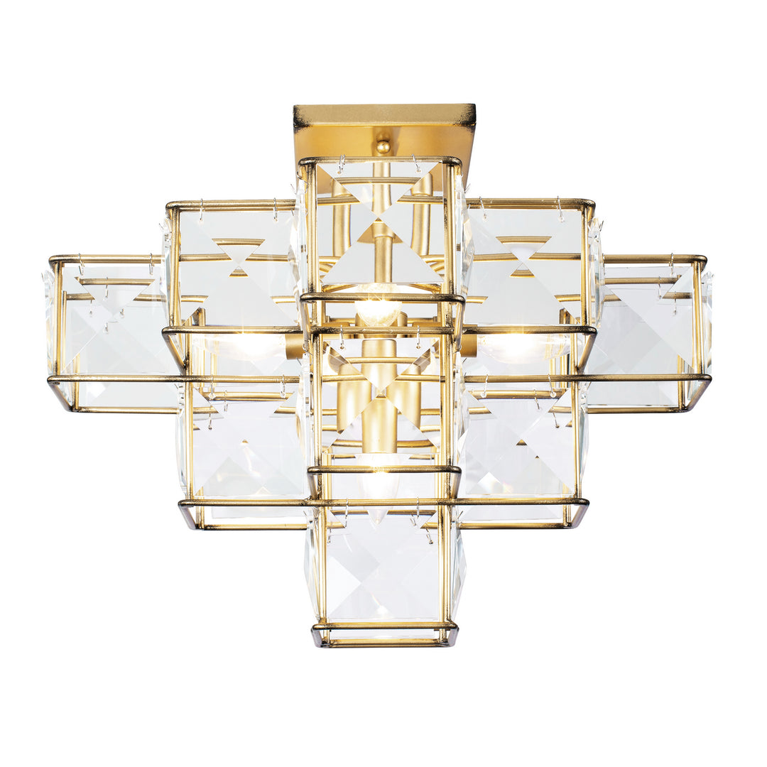 Varaluz Cubic 329S05CG Ceiling Light - Calypso Gold