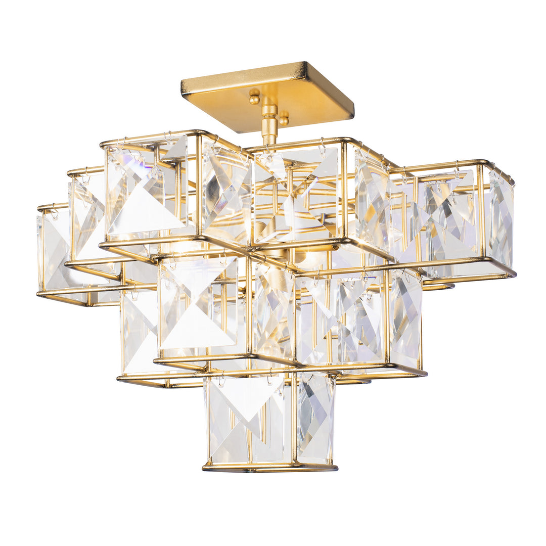 Varaluz Cubic 329S05CG Ceiling Light - Calypso Gold