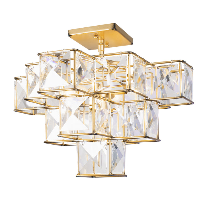Varaluz Cubic 329S05CG Ceiling Light - Calypso Gold