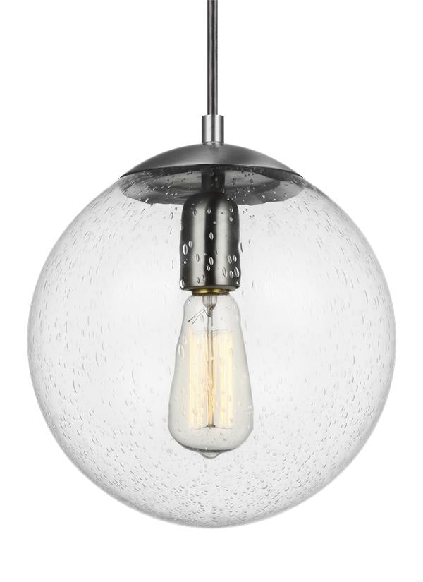 Visual Comfort Studio Leo - Hanging Globe 6601801EN7-04 Pendant Light - Satin Aluminum