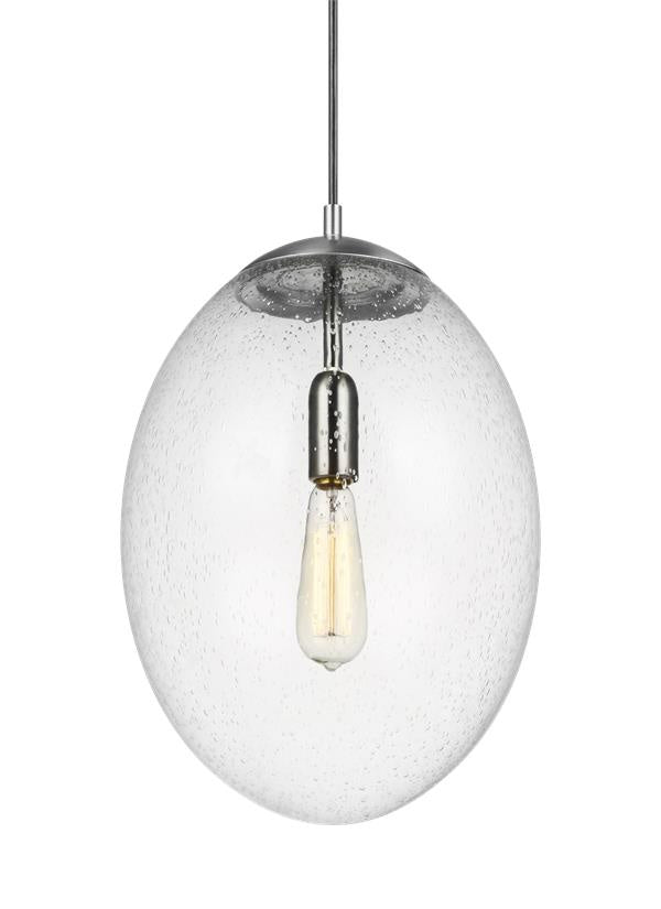 Visual Comfort Studio Leo - Hanging Globe 6801801EN7-04 Pendant Light - Satin Aluminum