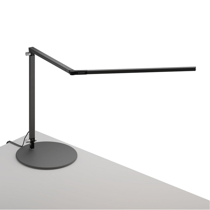 Koncept Lighting AR3000-CD-MBK-USB Modern Z-Bar Lamp Metallic Black