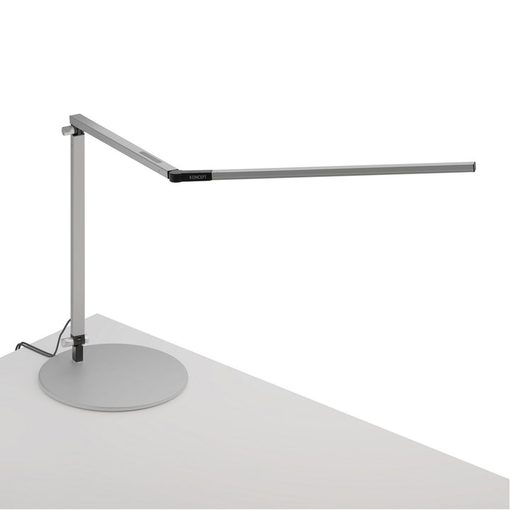 Koncept Lighting AR3000-CD-SIL-USB Modern Z-Bar Lamp Silver