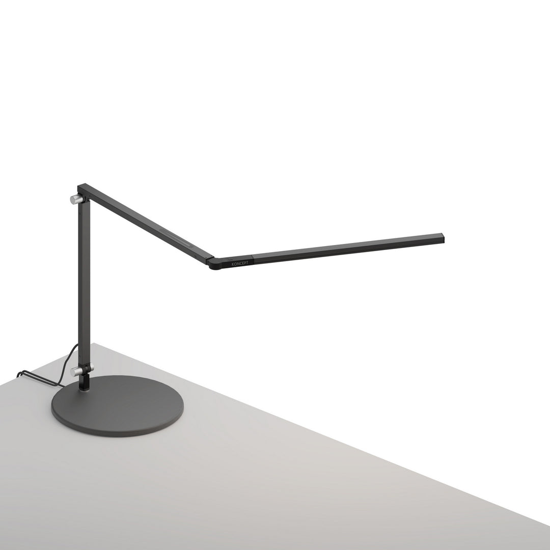 Koncept Lighting AR3100-WD-MBK-USB Modern Z-Bar Lamp Metallic Black