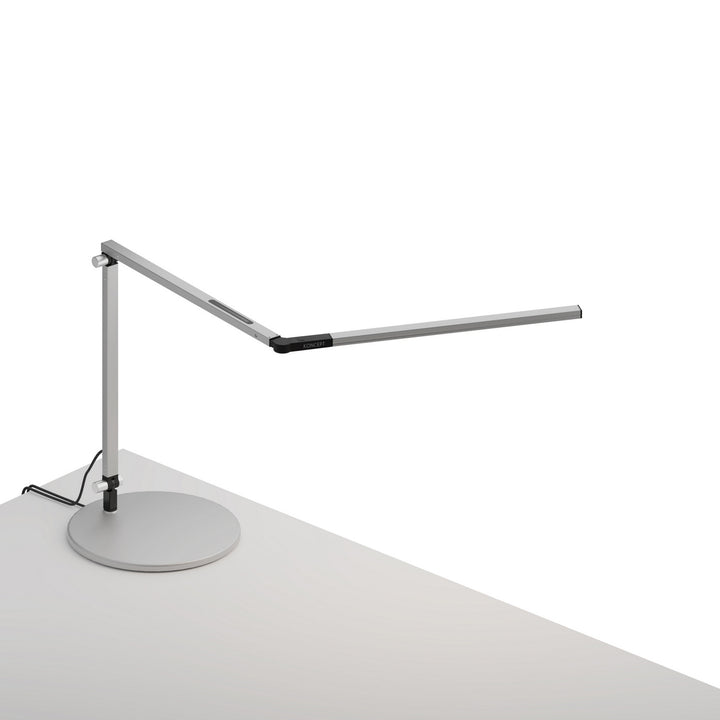 Koncept Lighting AR3100-WD-SIL-USB Modern Z-Bar Lamp Silver