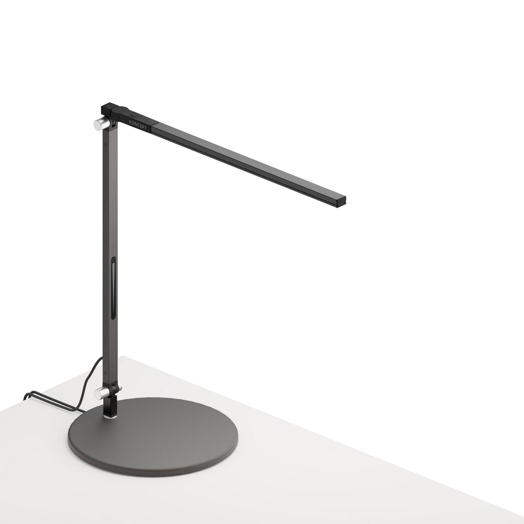 Koncept Lighting AR1100-CD-MBK-USB Modern Z-Bar Lamp Metallic Black