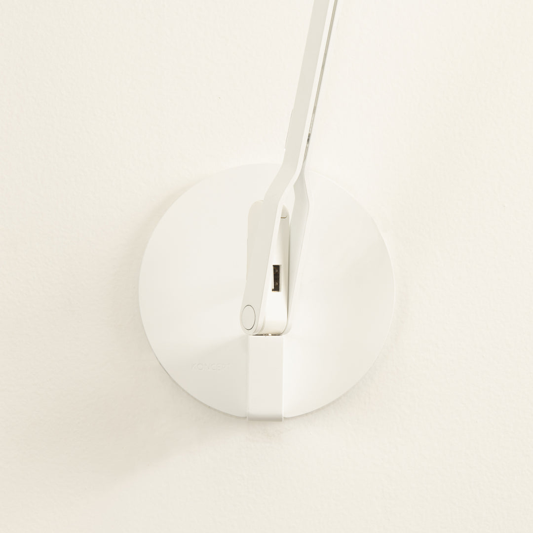 Koncept Lighting SPY-W-MWT-USB-HWS Modern Splitty Lamp Matte White