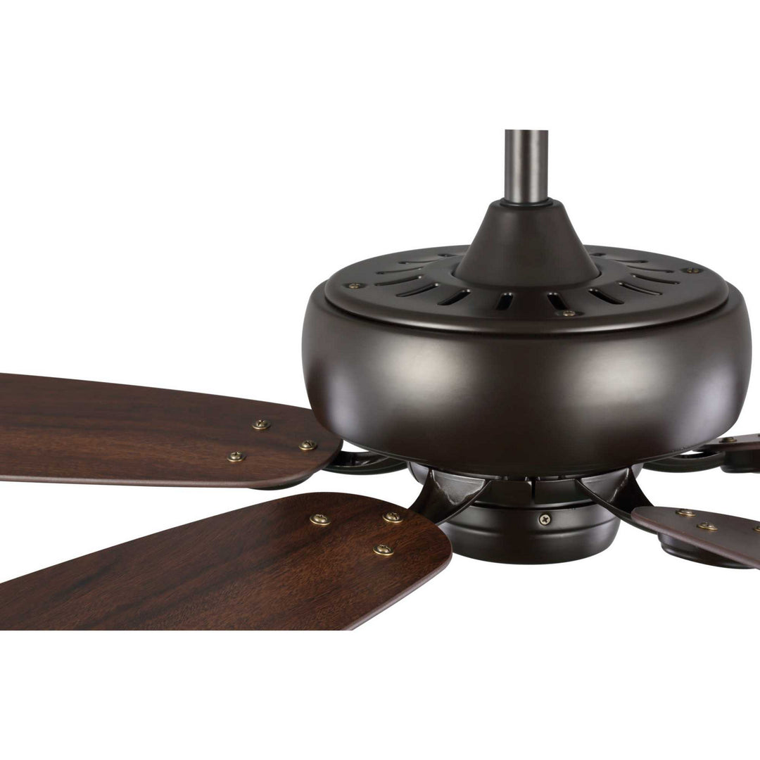 Progress Performance Builder P250016-129 Ceiling Fan - Architectural Bronze, Classic Walnut, Medium Cherry/