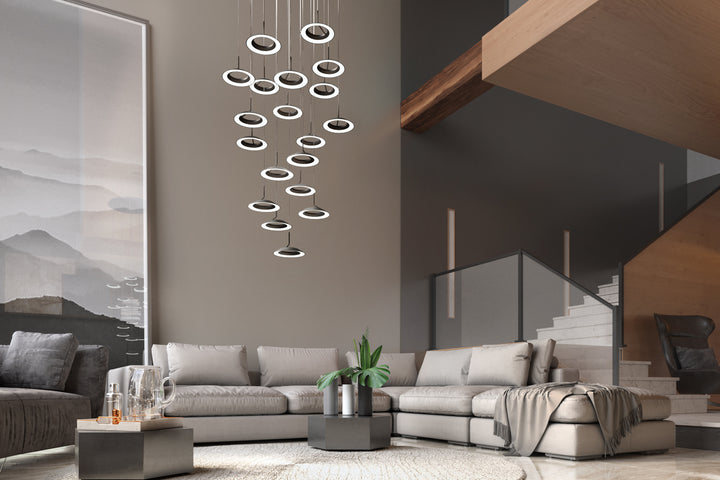 Koncept Royyo RYP-C19-SW-SIL Chandelier Light - Silver