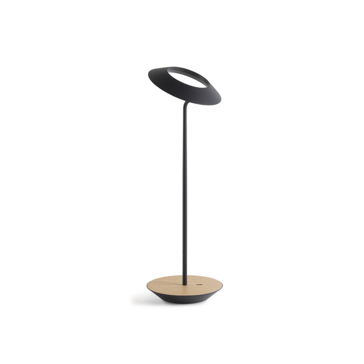 Koncept Lighting RYO-SW-MTB-WOK-DSK Modern Royyo Lamp Matte Black, White Oak Base Plate