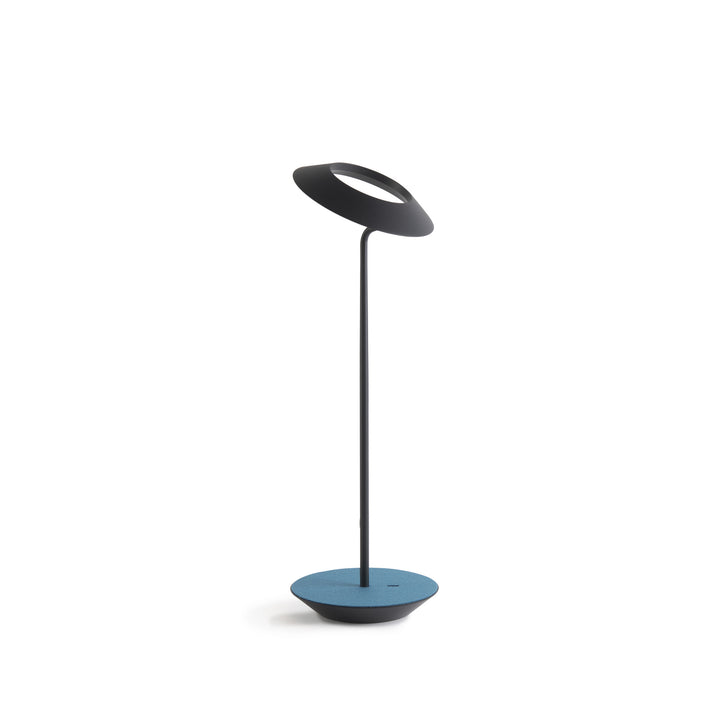 Koncept Lighting RYO-SW-MTB-AZF-DSK Modern Royyo Lamp Matte Black, Azure Felt Base Plate