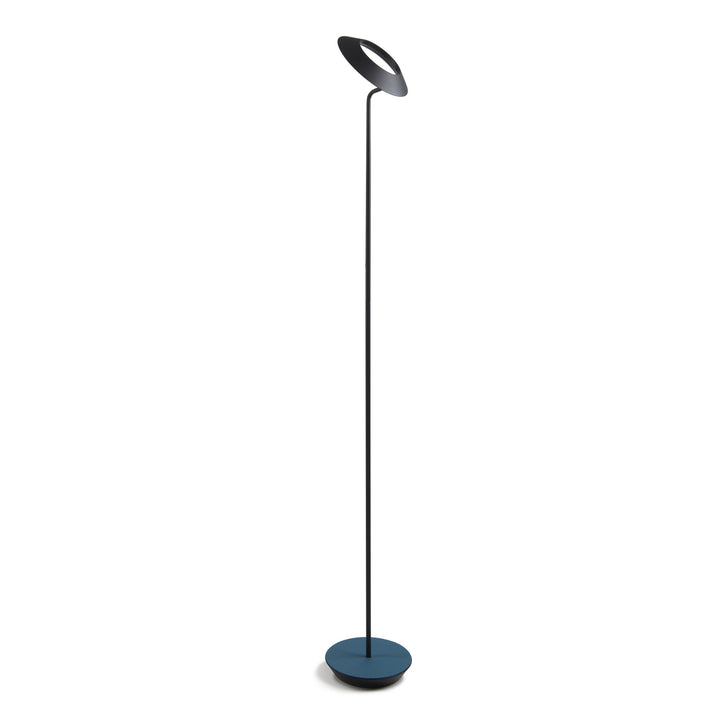 Koncept Lighting RYO-SW-MTB-AZF-FLR Modern Royyo Lamp Matte Black, Azure Felt Base Plate