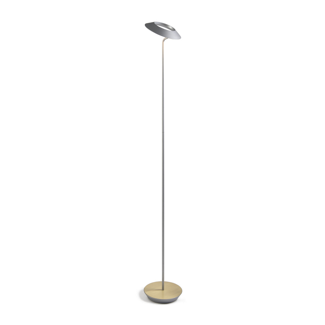 Koncept Lighting RYO-SW-SIL-BRS-FLR Modern Royyo Lamp Silver, Brass Base Plate