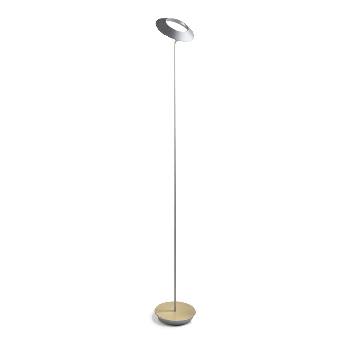 Koncept Lighting RYO-SW-SIL-BRS-FLR Modern Royyo Lamp Silver, Brass Base Plate