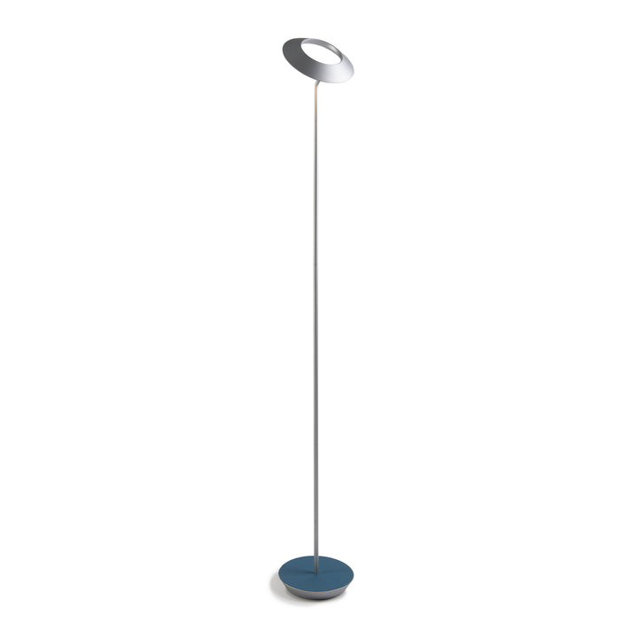 Koncept Lighting RYO-SW-SIL-AZF-FLR Modern Royyo Lamp Silver, Azure Felt Base Plate