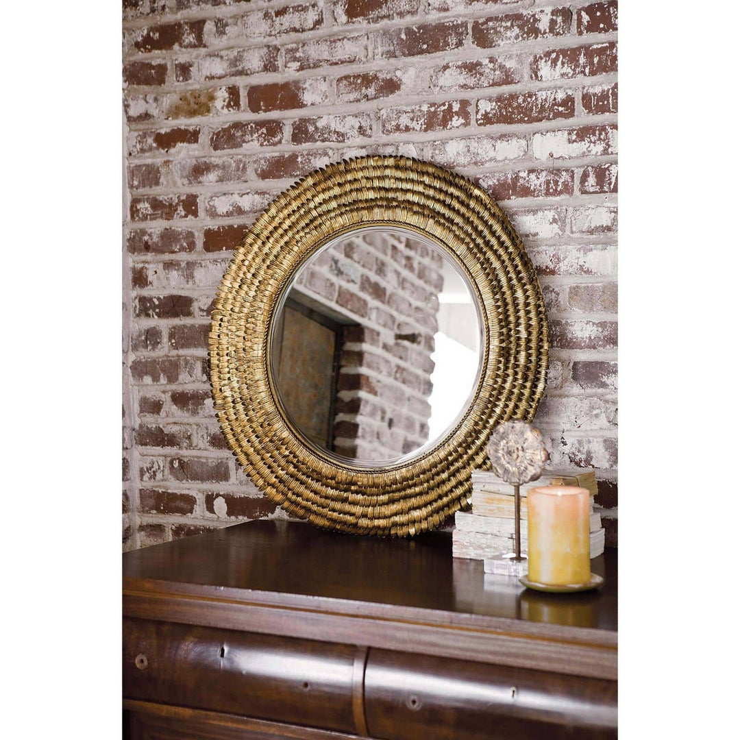 Regina Andrew 21-1011  Petal Mirror Gold Leaf