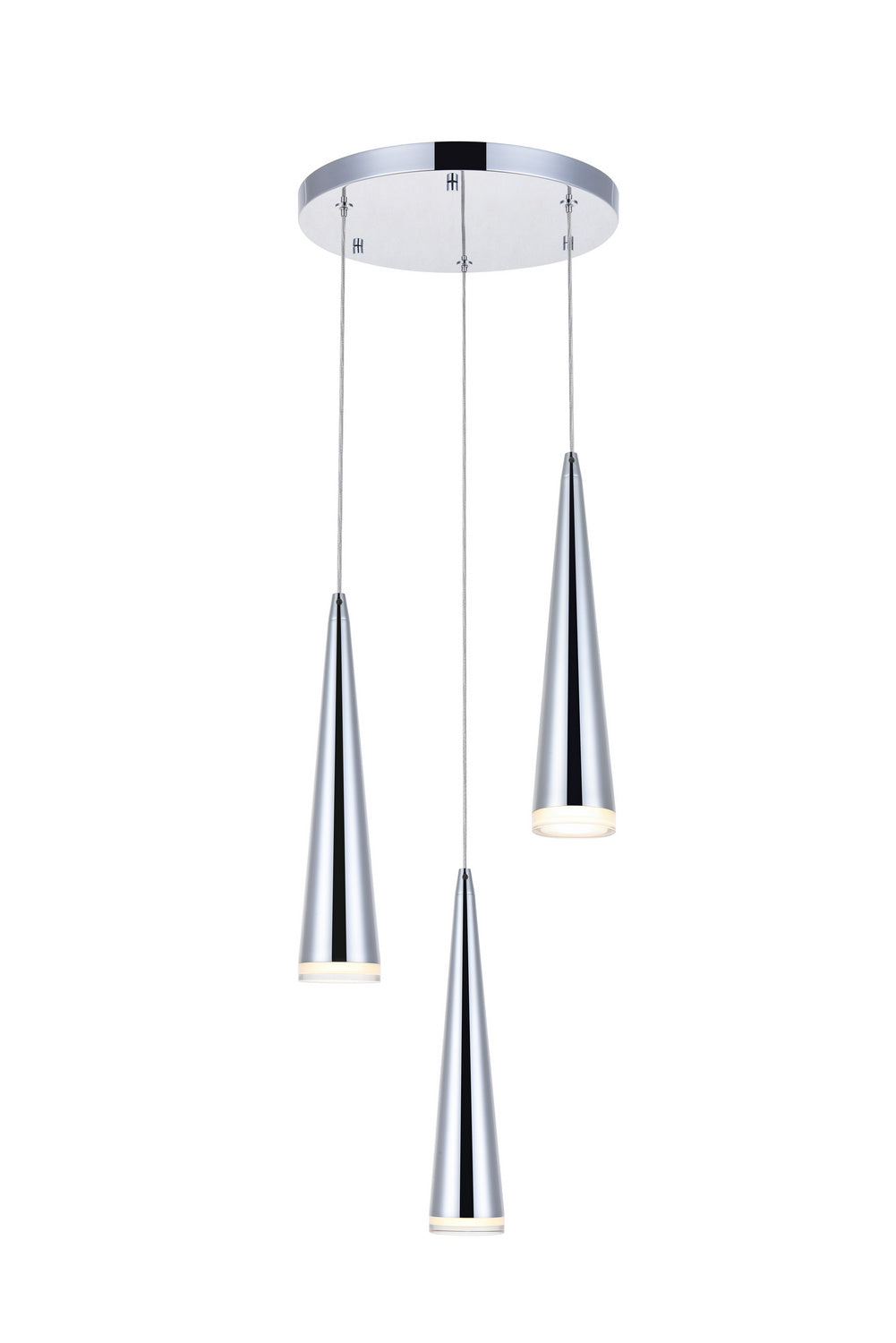 Elegant Fantasia 5201D12C Pendant Light - Chrome