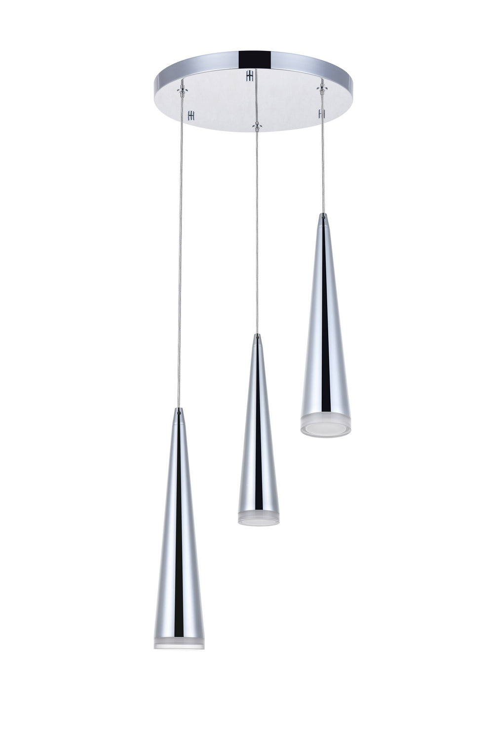 Elegant Fantasia 5201D12C Pendant Light - Chrome