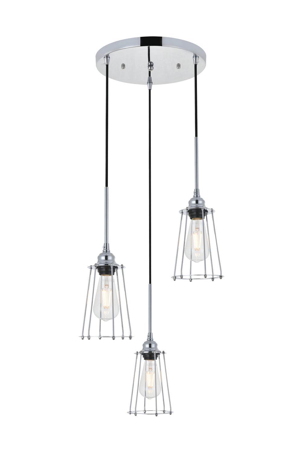 Elegant Auspice LD4047D16C Pendant Light - Chrome