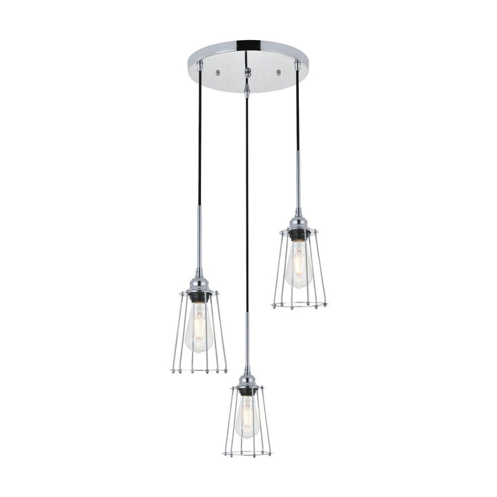 Elegant Auspice LD4047D16C Pendant Light - Chrome