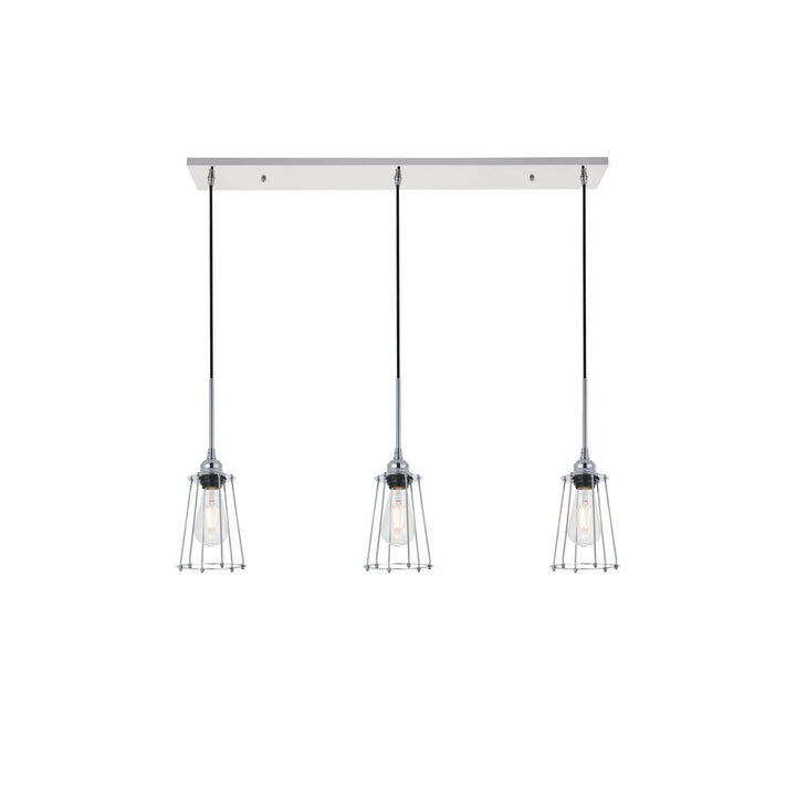 Elegant Auspice LD4047D38C Pendant Light - Chrome