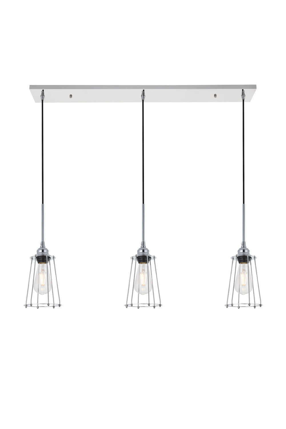 Elegant Auspice LD4047D38C Pendant Light - Chrome