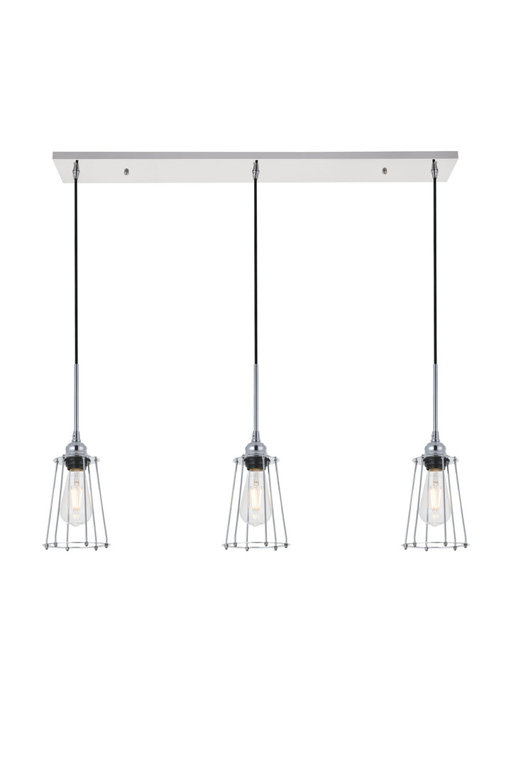 Elegant Auspice LD4047D38C Pendant Light - Chrome