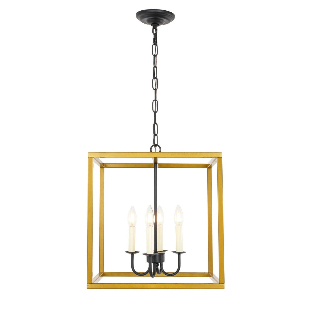 Elegant Eclipse LD6105D16BRBK Pendant Light - Brass And Black