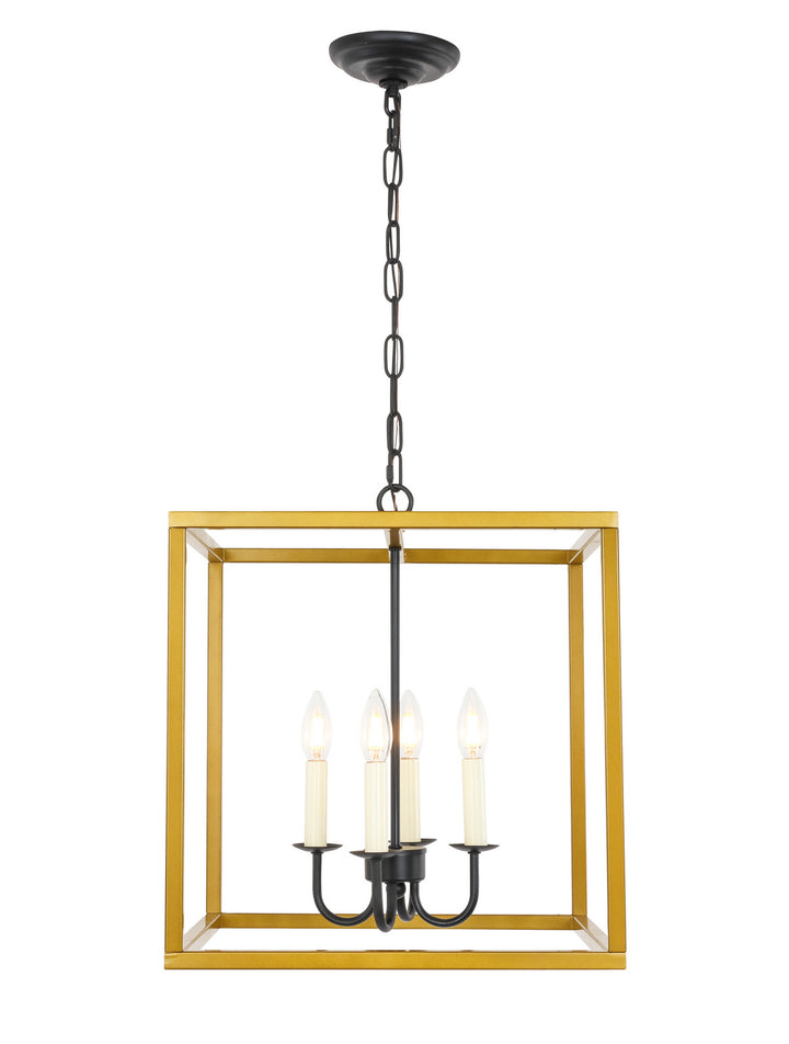 Elegant Eclipse LD6105D16BRBK Pendant Light - Brass And Black