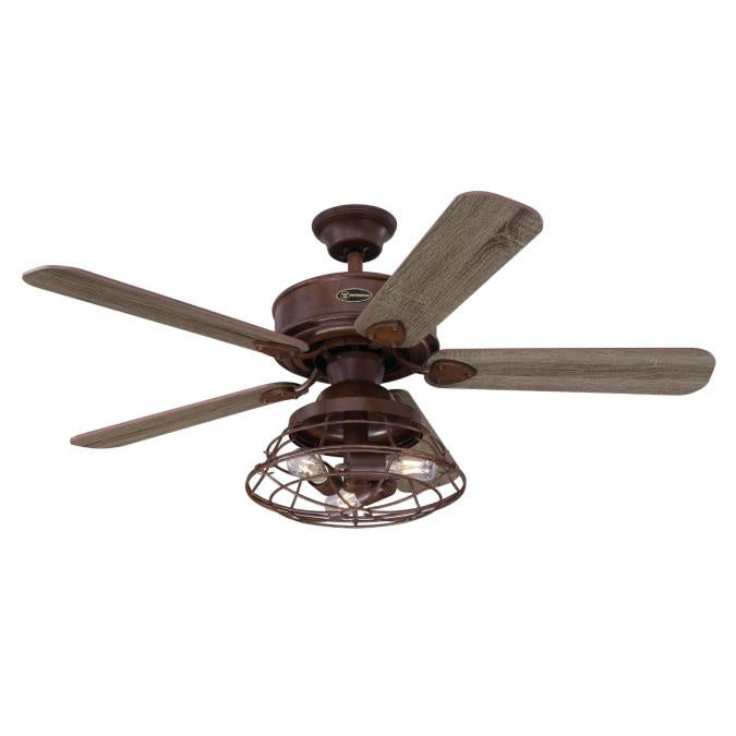 Westinghouse Barnett 7220500 Ceiling Fan - Barnwood, Reclaimed Hickory / Pewter Ash/