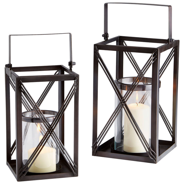 Cyan 10180 Candle Holders - Dark Copper