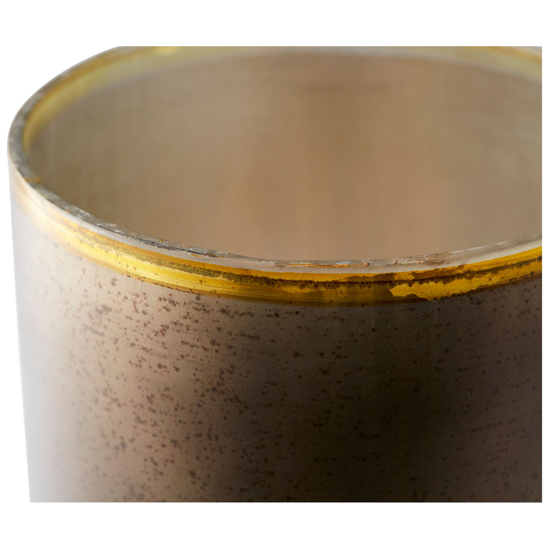 Cyan 10186 Vases & Planters - Black Onyx And Champagne