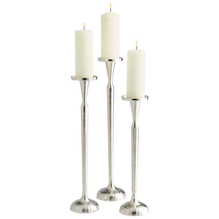 Cyan 10202 Candle Holders - Nickel