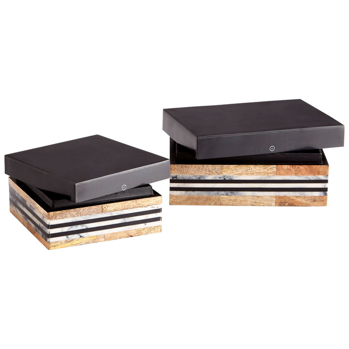 Cyan 10233 Containers & Trays - Natural And Black