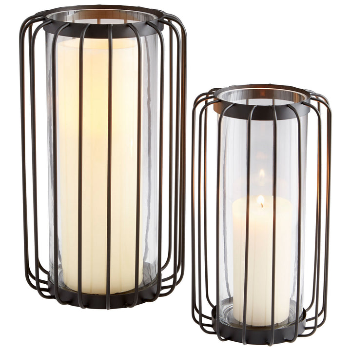 Cyan 10242 Candle Holders - Graphite