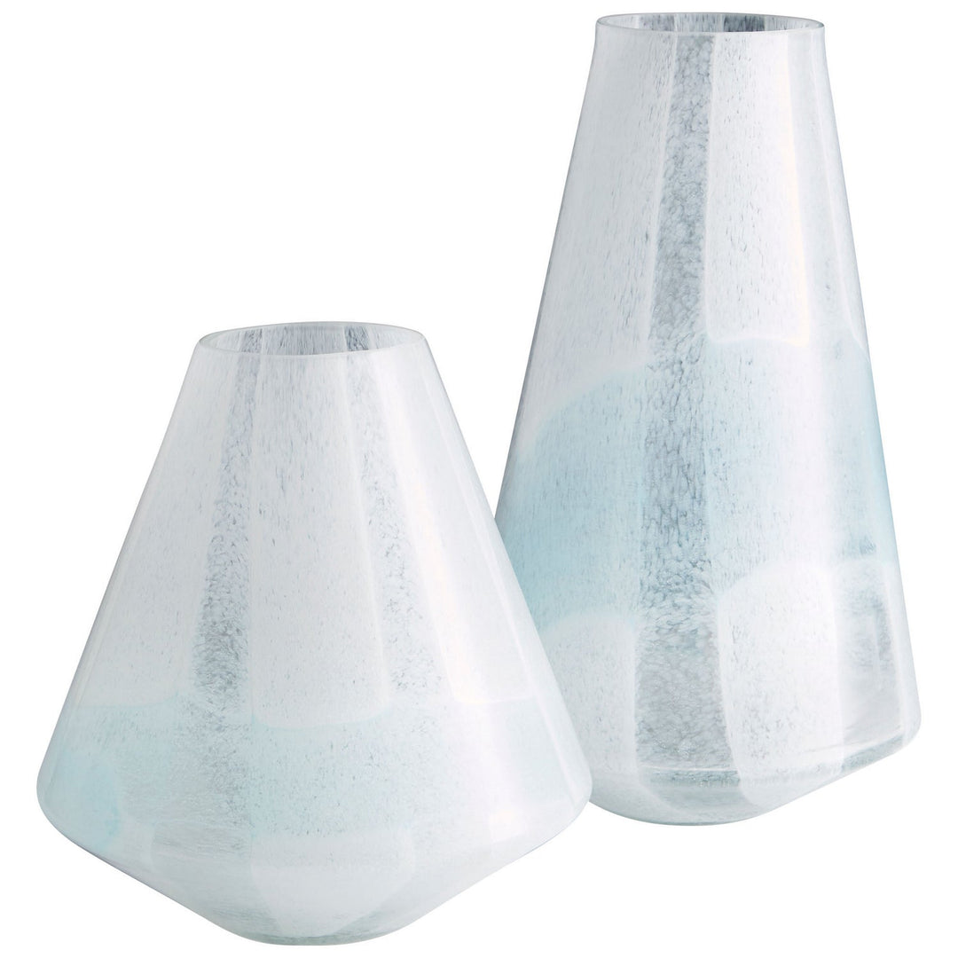 Cyan 10290 Vases & Planters - Sky Blue And White