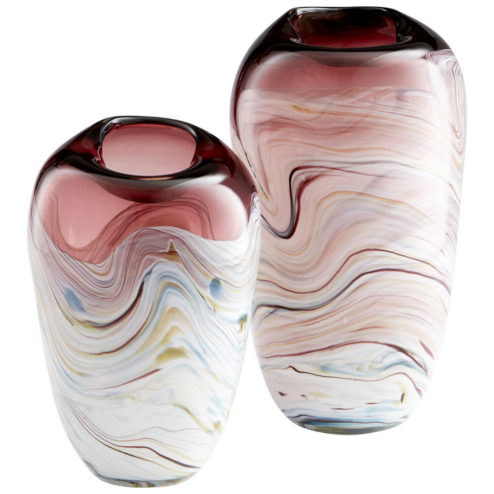 Cyan 10297 Vases & Planters - Purple And White