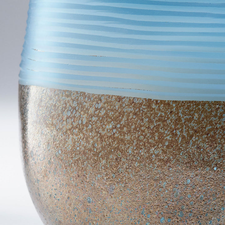 Cyan 10344 Vases & Planters - Blue And Iron Glaze