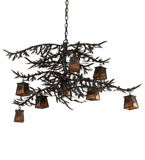 Meyda Tiffany Pine Branch 214270 Chandelier Light - Mahogany Bronze