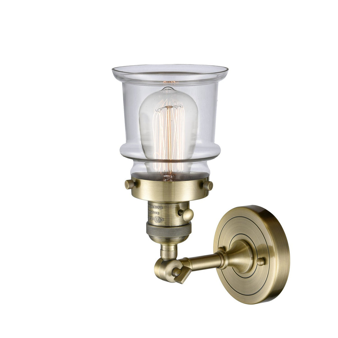 Innovations Franklin Restoration 203SW-AB-G182S-LED Wall Sconce Light - Antique Brass